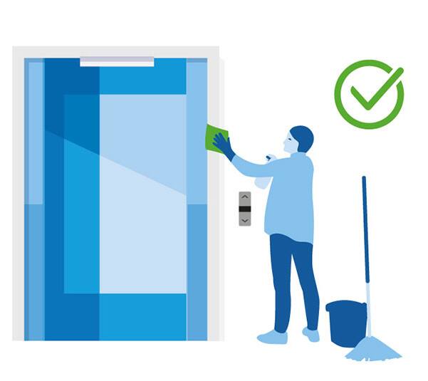 Elevator etiquette for staying healthy